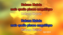 Le roi Lion - Hakuna Matata [Version Française] KARAOKE / INSTRUMENTAL