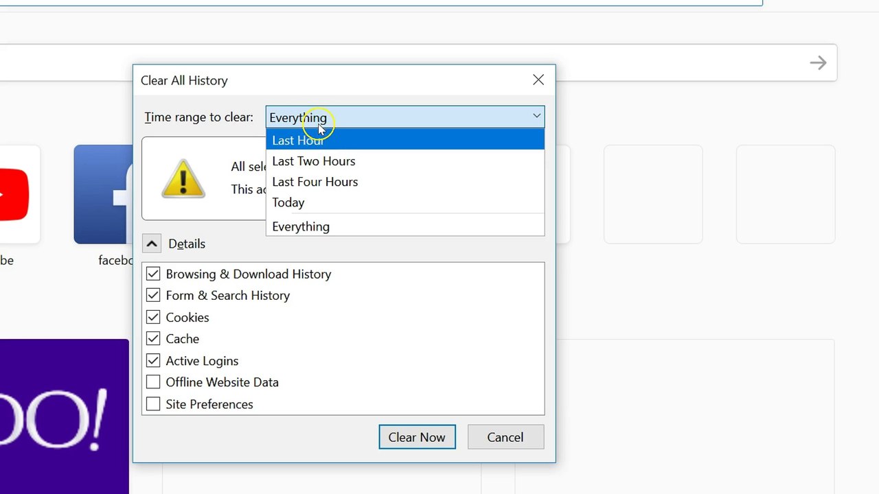 How to Delete Browsing and Download History on Firefox-2108