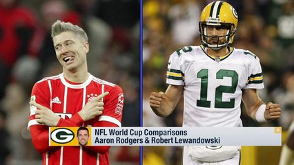 NFL-World Cup player comparison: Aaron Rodgers and Robert Lewandowski