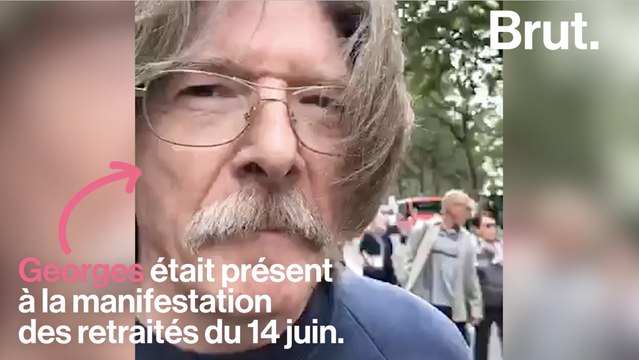 Manif des retraités : l'idée de grève particulière de ce retraité