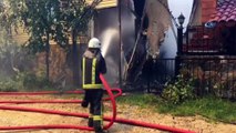 Uludağ'daki lüks villalar böyle yandı
