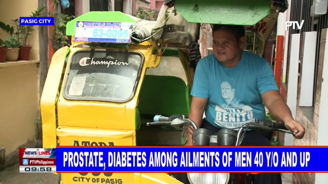 Prostate, diabetes among ailments of men 40 y/o and up