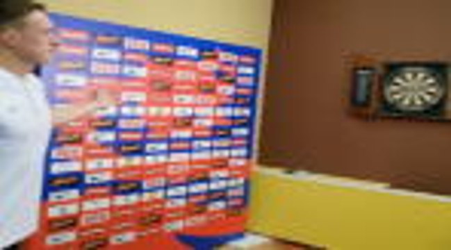 'My work here is done' - Phil Jones shows off darts skills