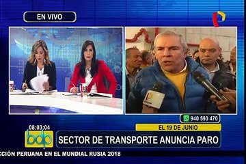 Luis Castañeda se pronuncia ante paro de transportes el próximo 19 de junio