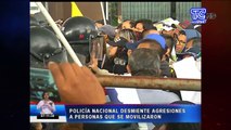 Policía Nacional desmiente agresiones a simpatizantes de Correa