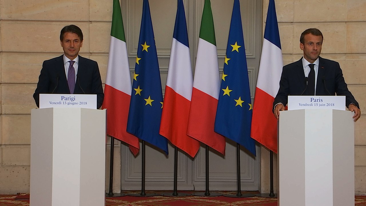 Conférence de presse du Président de la République et du Président du Conseil des ministres de la République italienne