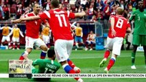Rusia vence 5 a 0 a Arabia Saudí en inauguración del mundial de fútbol
