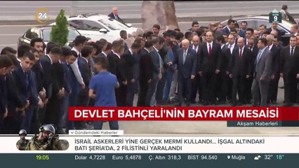MHP'de bayramlaşma