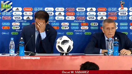 CONFERENCIA DEL MAESTRO TABAREZ POST PARTIDO DE URUGUAY vs EGIPTO EN EL MUNDIAL RUSIA 2018
