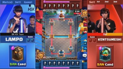 [Match 3] KIX vs FAV Gaming 1set 180615 - 클래시 로얄 리그 아시아 (CRL)