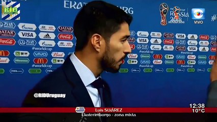 MUNDIAL RUSIA 2018 - URUGUAY 1 EGIPTO 0: LOS JUGADORES JODIENDO CON EL RAFA COTELO EN ZONA MIXTA