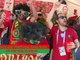 Fan colour - temperatures rising for Spain and Portugal fans in Sochi