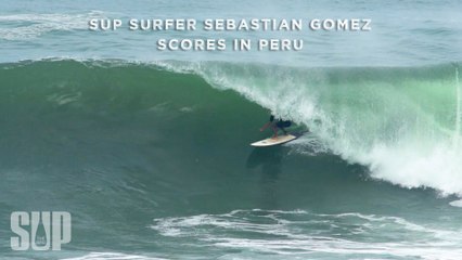 SUP Surfer Sebastian Gomez Scores in Peru