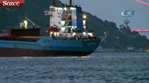 Arızalı gemi İstanbul Boğazı’nı alarma geçirdi
