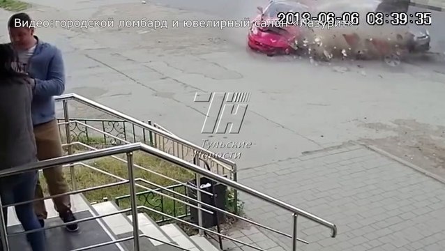 Teen Driver Sends A C7 Into A Building