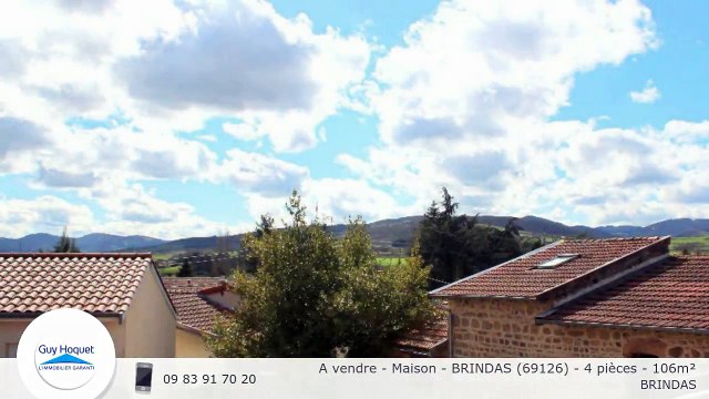 A vendre - Maison - BRINDAS (69126) - 4 pièces - 106m²
