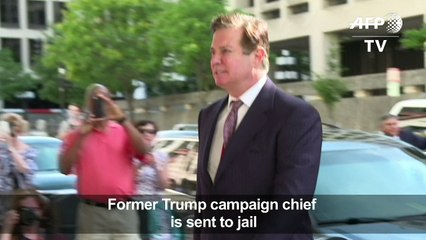 Former Trump campaign chief bail revoked, ordered to jail