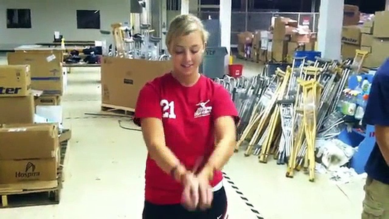 Girl Teaching How To Escape A Zip Tie Handcuff