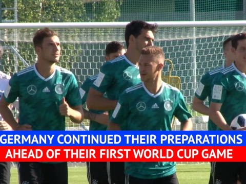 Germany train ahead of World Cup opener against Mexico