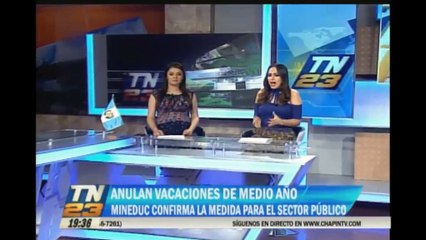 Anulan vacaciones de medio año