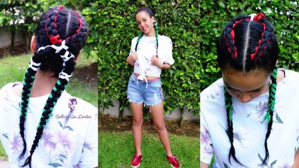 Trenzas con Cordones para Apoyar a Tu Selección Mexicana in the World Cup 2018