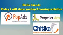Top 3 earning websites