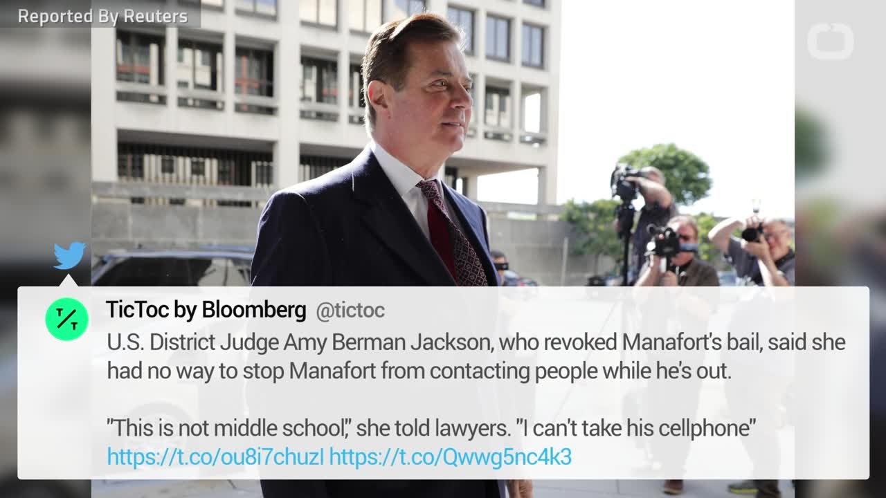 Manafort Pleads Not Guilty to Witness-Tampering Charges