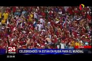 Mundial 2018: distintas celebridades llegaron a Rusia