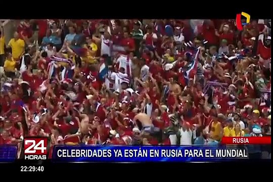 Mundial 2018: distintas celebridades llegaron a Rusia