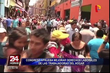 Congreso: aprueban mejoras laborales de los trabajadores domésticos