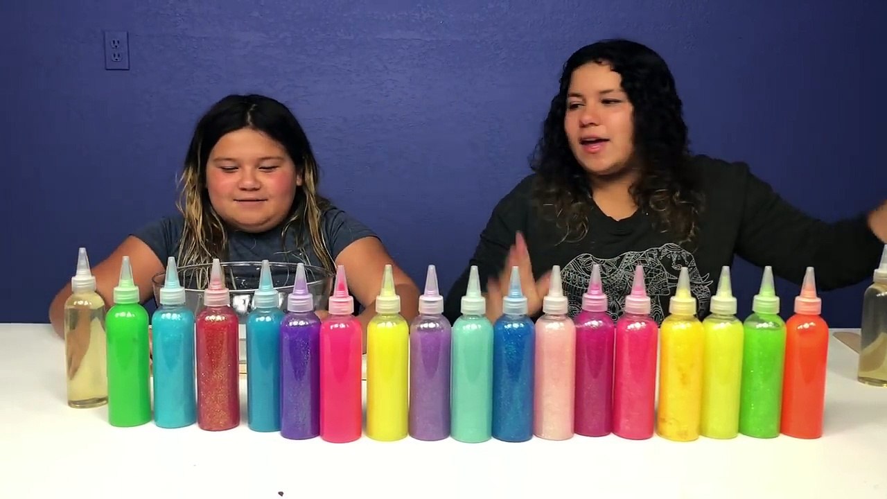 3 COLORS OF GLUE SLIME CHALLENGE - NEW GLUE COLORS!