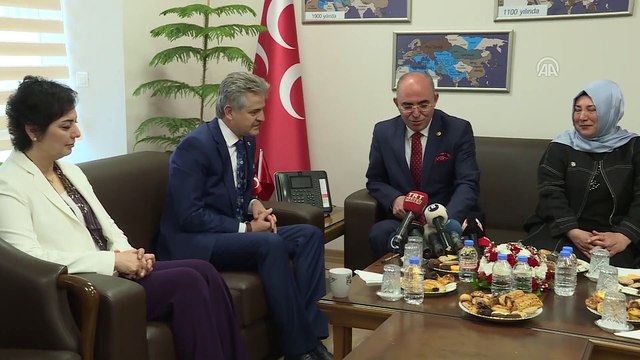 Siyasi partilerde bayramlaşma - BBP heyetinden MHP'ye ziyaret - ANKARA