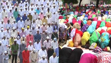 चांद दिखने के बाद अदा हुई ईद की नमाज, अमन-चैन की मांगी दुआ