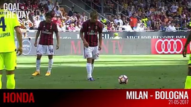 ⚽ Goal of the Day Honda's last cracking free-kick and goal at San Siro #HBD, Keisuke Honda L'ultimo gol a San Siro con una punizione magistrale Tanti au