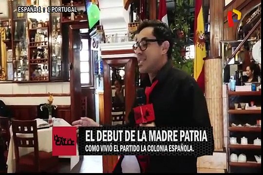 Así vivieron el partido España vs. Portugal los españoles residentes en Lima