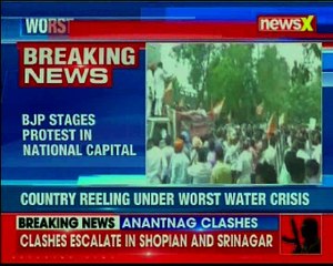 BJP stages protest in national capital over water crisis