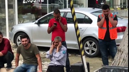 Kadıköy'de Doğalgaz Çalışması İlginç Görüntülere Sahne Oldu