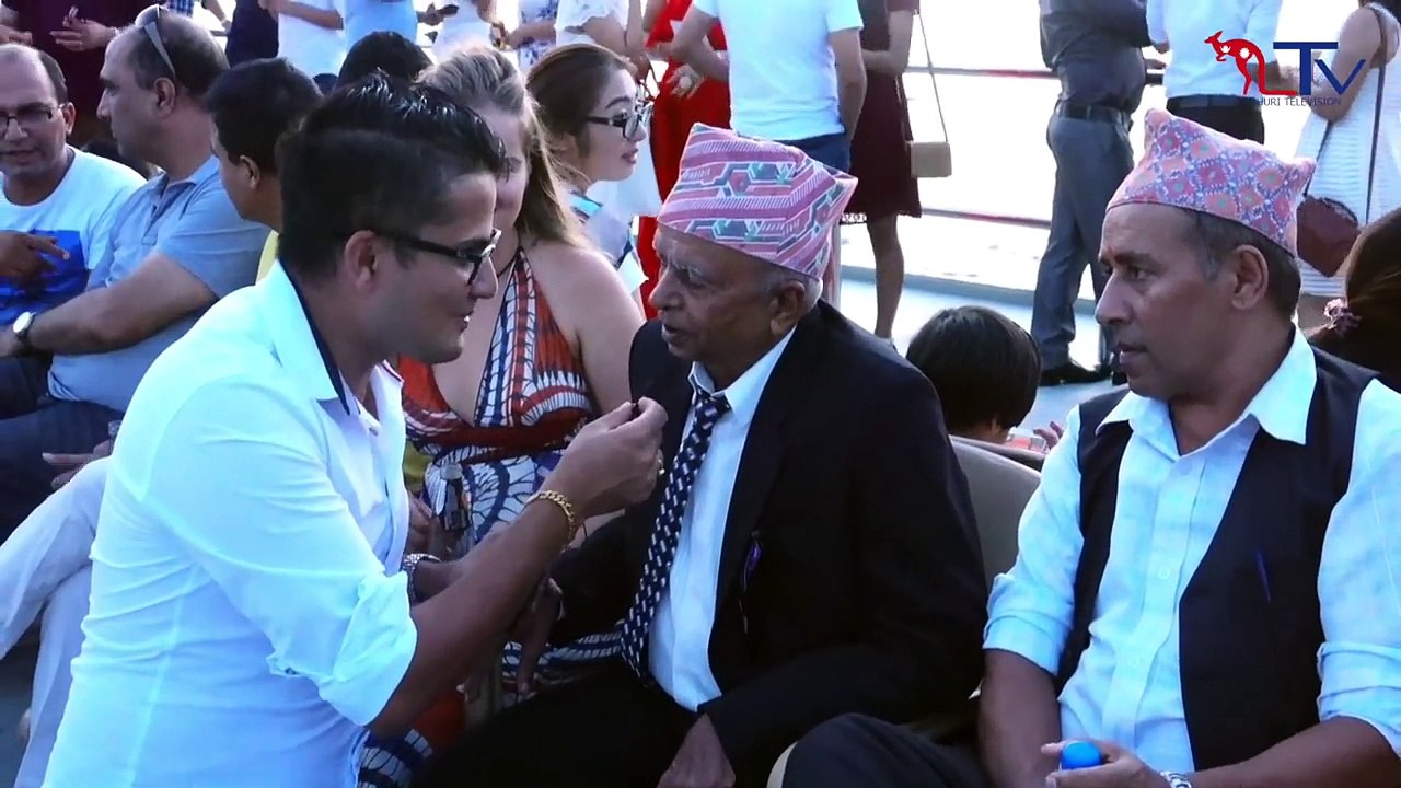 Nepal flag on cruise 2075