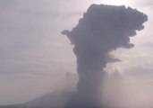 Rising Smoke Blocks Out Sun as Volcano Erupts in Southern Japan