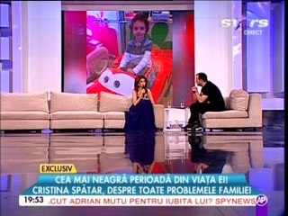 CRISTINA SPATAR (rai da buni - tv show) 27.march.2015 part1