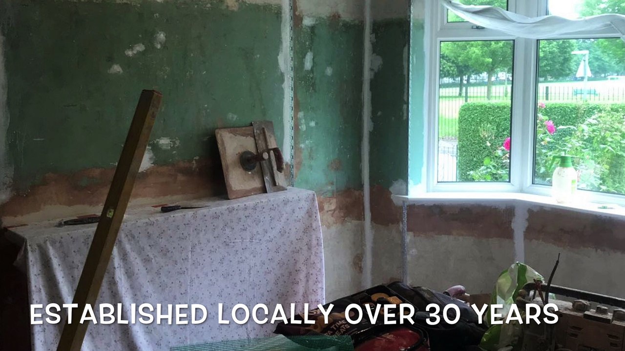PLASTER SKIMMING OVER OLD WALLS IN CAERPHILLY SOUTH WALES - BUILDING ALTERATIONS IN CAERPHILLY SOUTH WALES