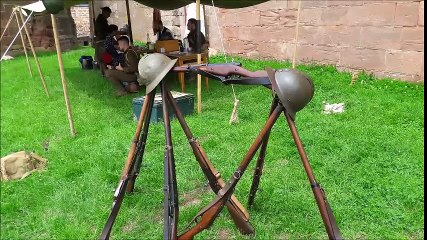 Des soldats de la Seconde guerre mondiale au château de Lichtenberg