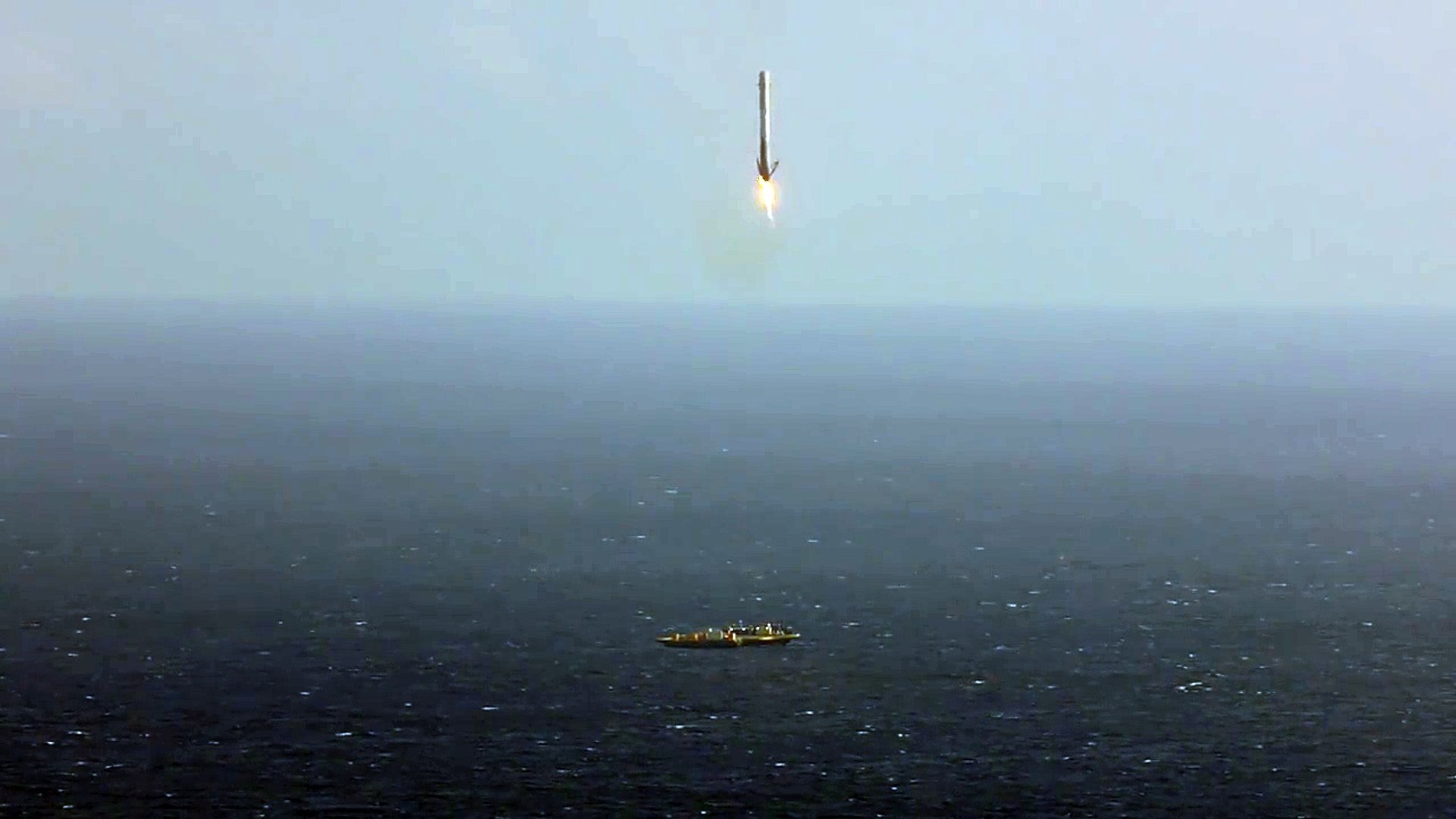 Scott Manley landing an actual SpaceX rocket