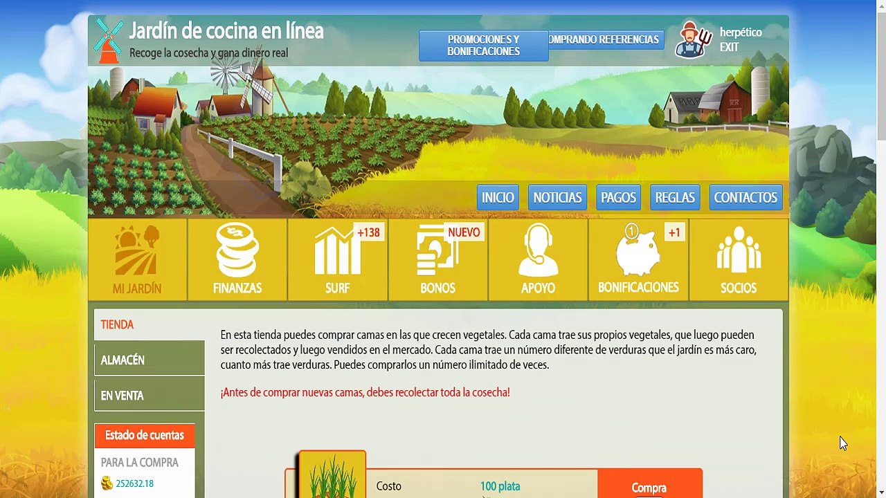 ONLINE OGOROD Promoción especial para todos mis referidos.