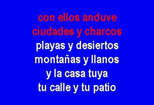 Mercedes Sosa - Gracias a la vida (Karaoke)