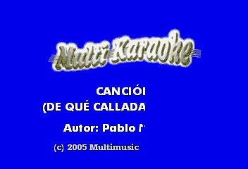 Pablo Milanes - De que callada manera (Karaoke)