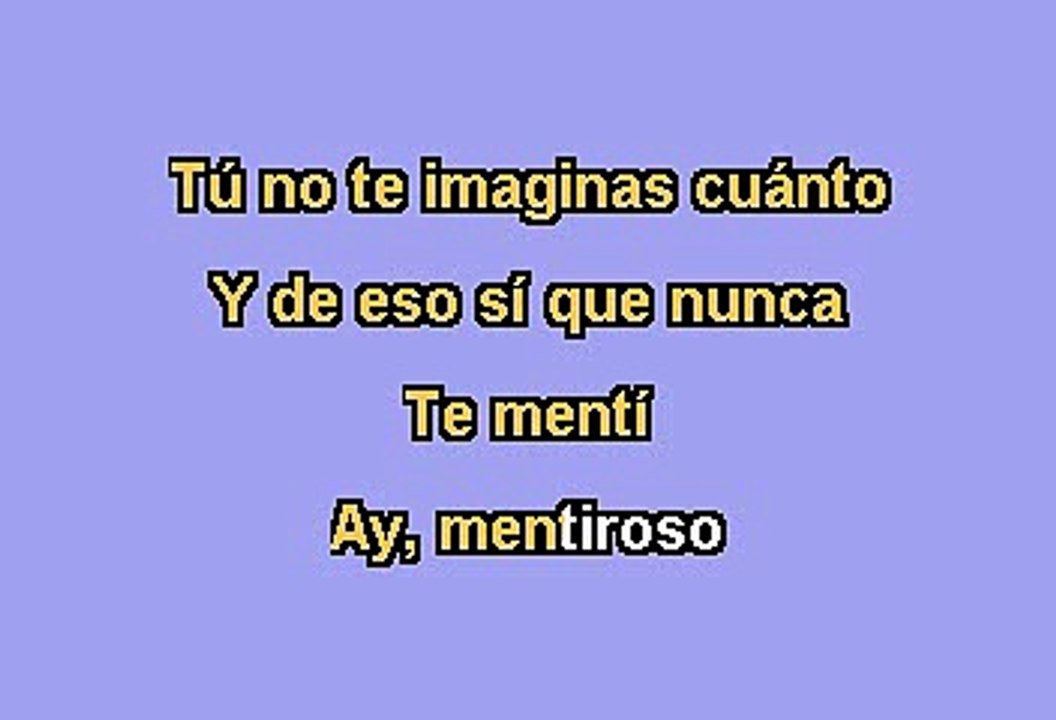 Enrique Iglesias - Mentiroso (Karaoke)
