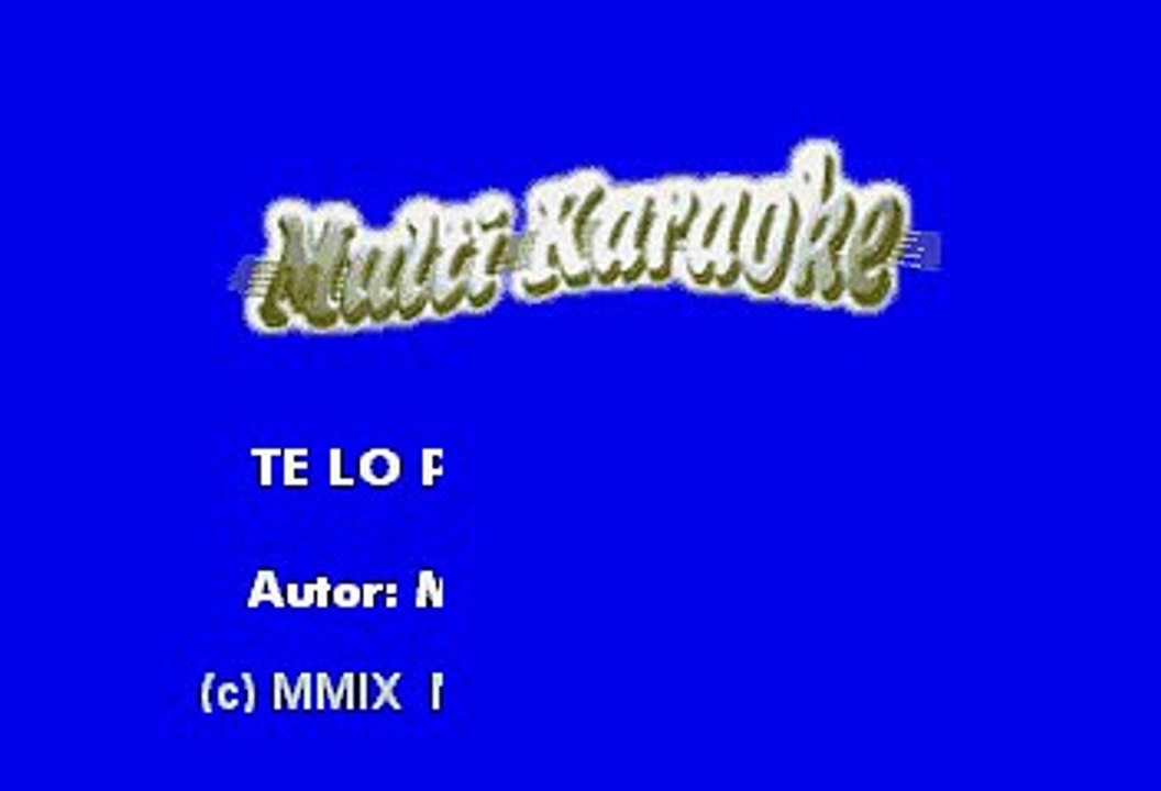 Marco Antonio Solis - Te lo puedo asegurar (Karaoke)