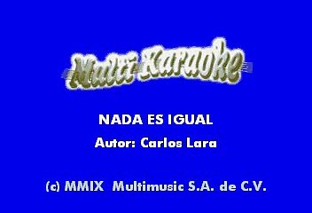 Nada Es Igual - Kudai (Karaoke)