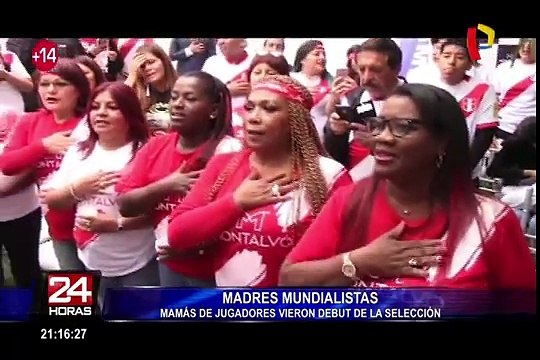 Madres de mundialistas se reunieron para ver el debut de Perú en el Mundial